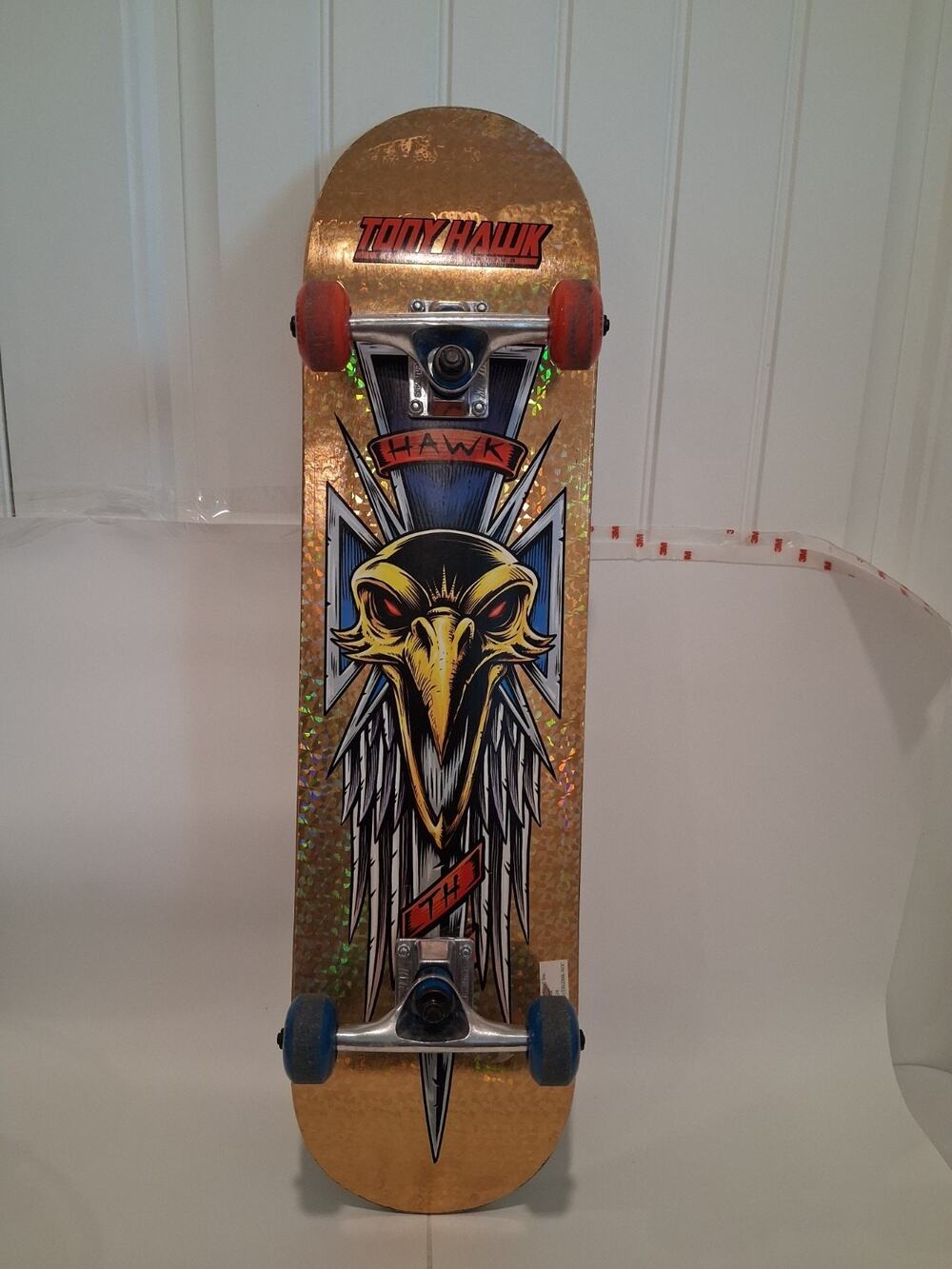 Tony Hawk Signature Series 31" Complete Skateboard Metallic Gold Hawk Dagger